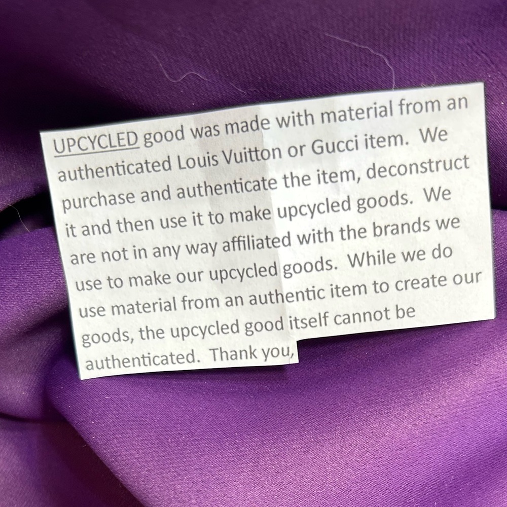 Understanding what Up- cycle means.